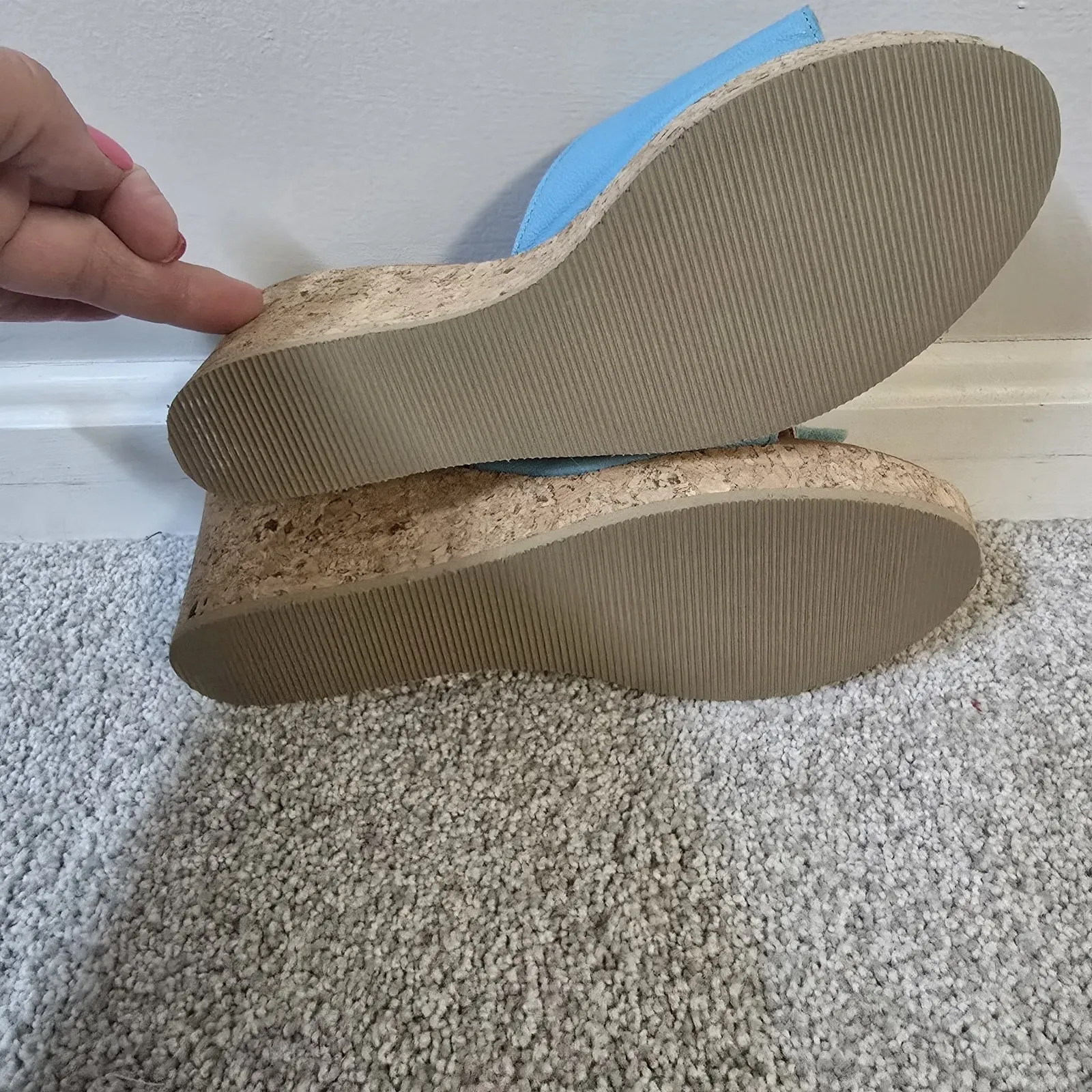 Garnet Hill Womens Cara Floral Wedge Sandals Sz‎ 8 Vacation Resort Beach - Image 6