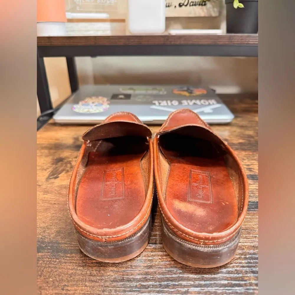 Cole Haan Brown Leather Slip On Loafers size 8 AA - Image 11