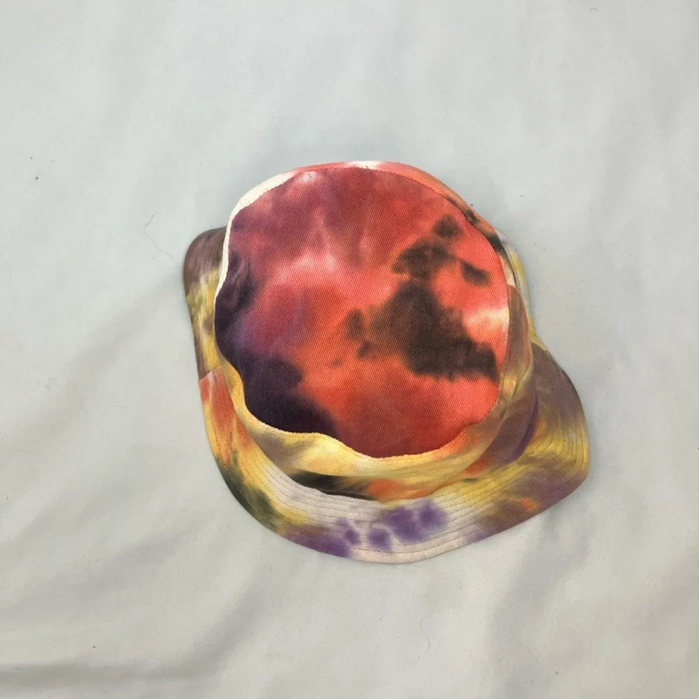 Tye dye and black reversible bucket hat one size fits all - Image 3