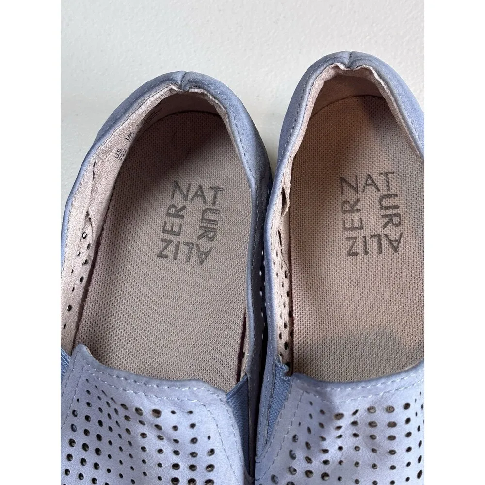 NATURALIZER 'Zola 2' Blue  Perforated Casual Slip On Shoes Womens Size US 7 M - Image 5