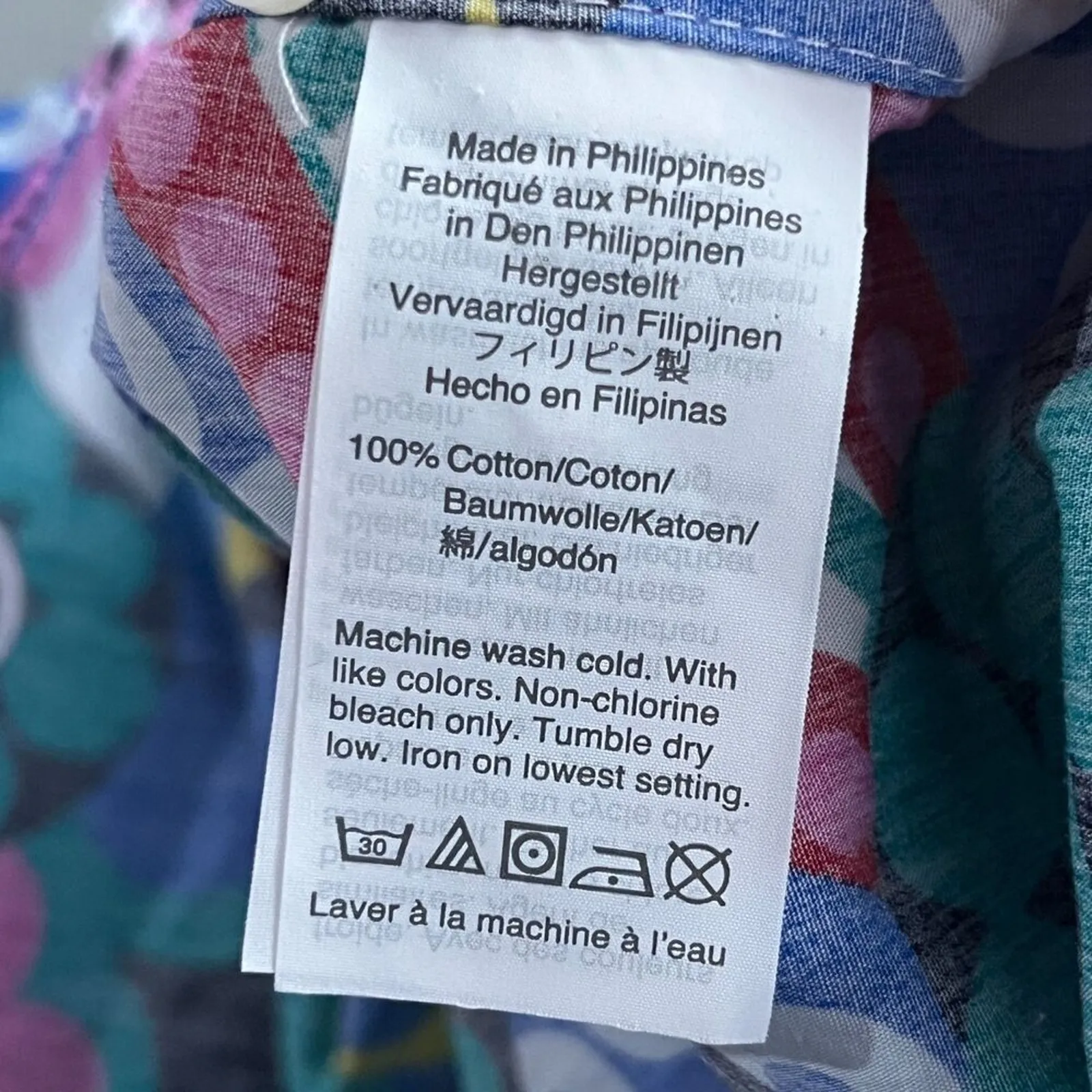 J. Crew Women Cotton Button Classic-fit Boy Bhirt Ratti Kaleidoscope Floral Sz 6 - Image 4