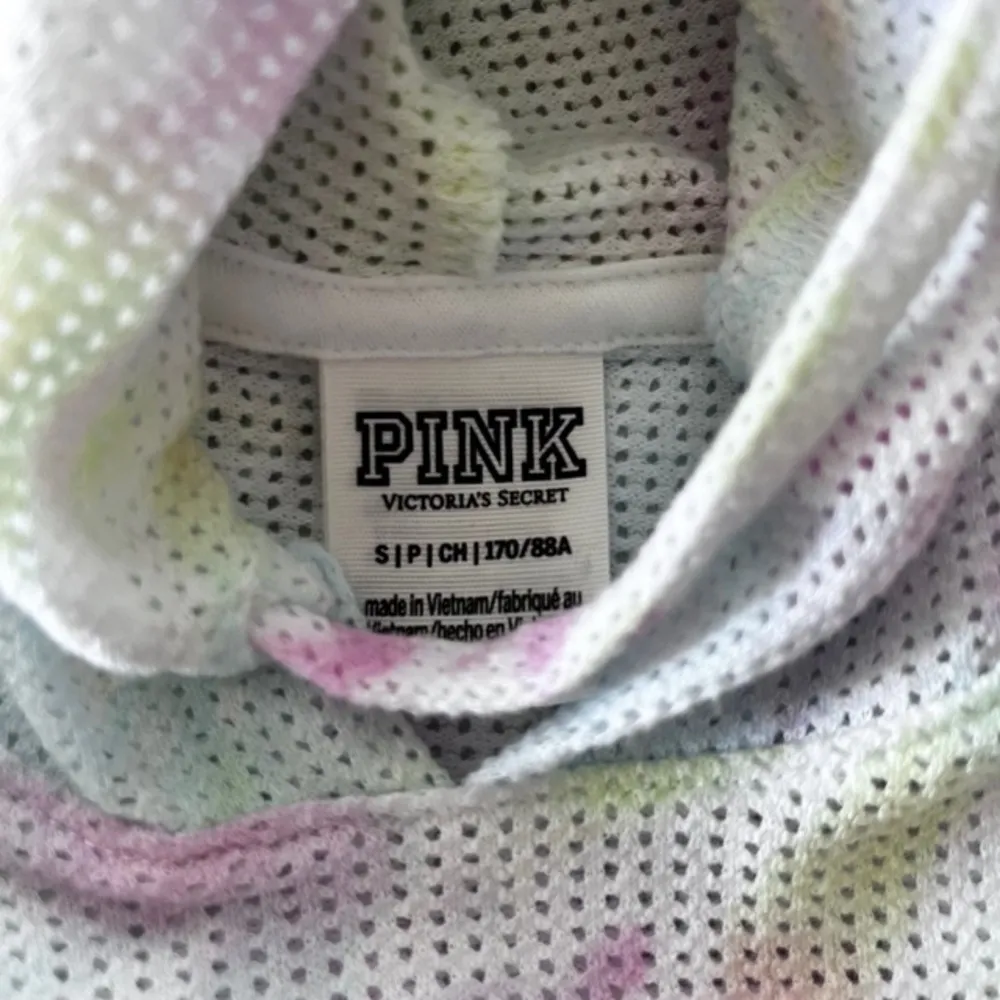 Victorias Secret PINK‎ Pastel Tie Dye Mesh Hoodie - Image 3
