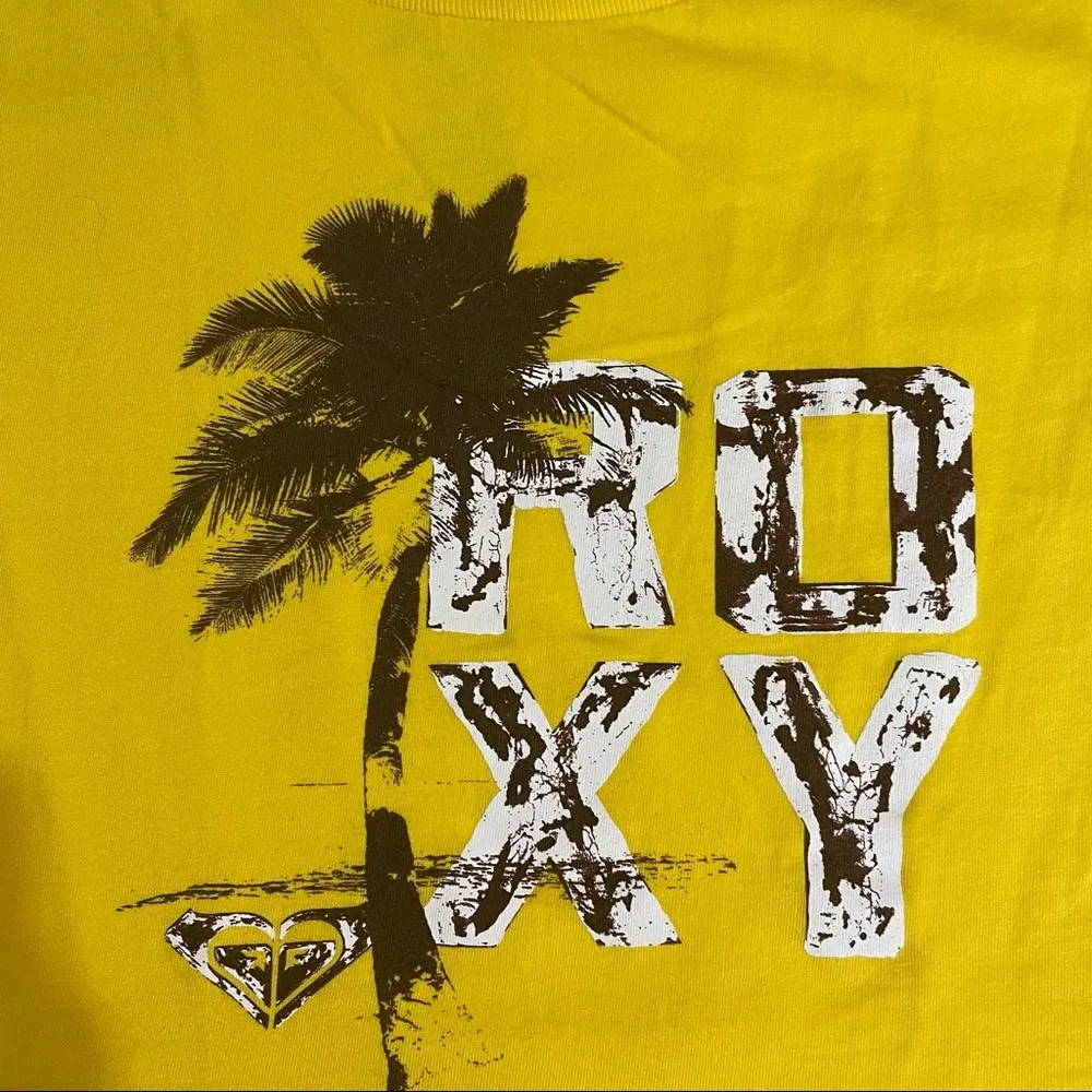 Roxy Yellow Short Sleeve Tee - Image 4