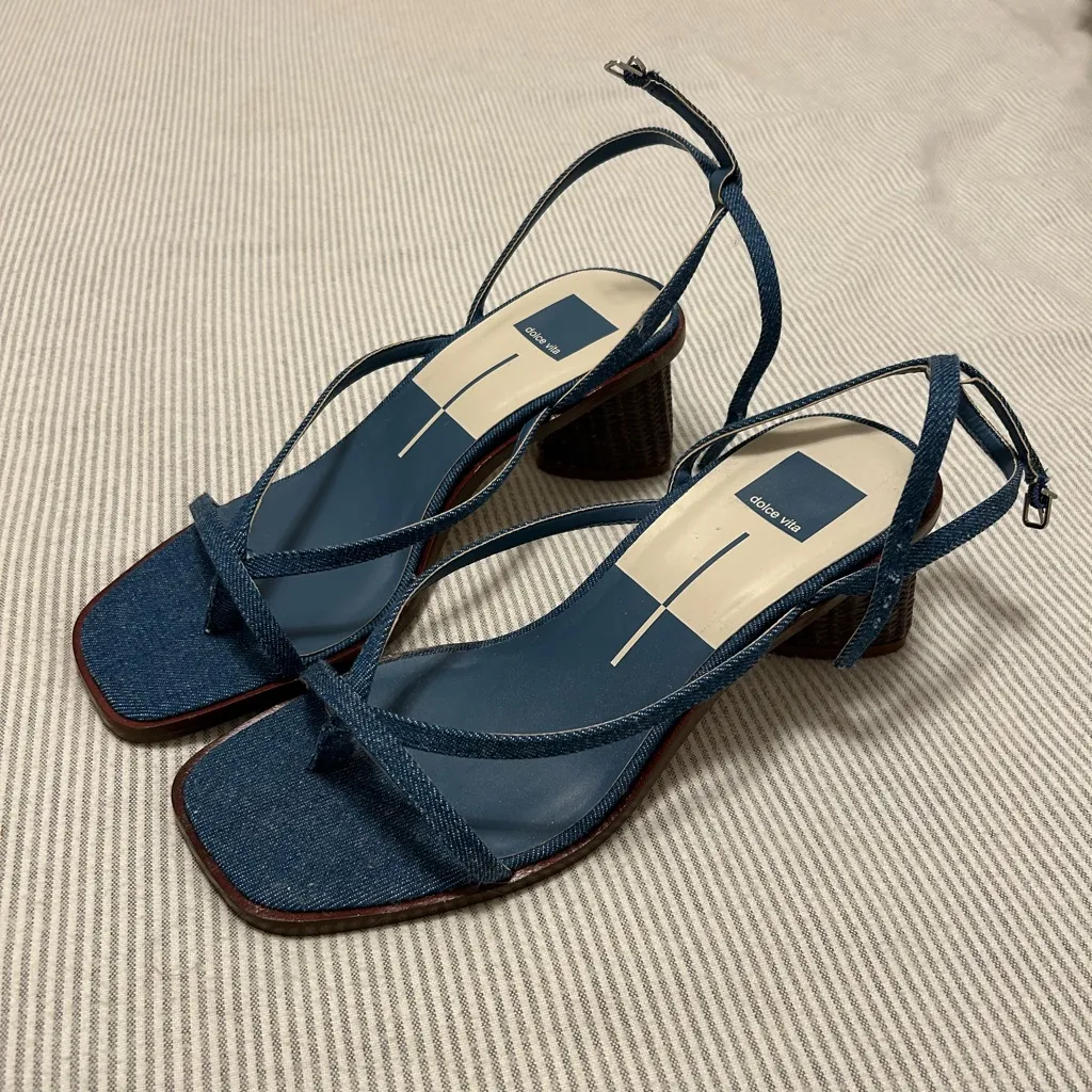 Dolce Vita Bandita Sandal in Denim Blue size 9 - Image 2