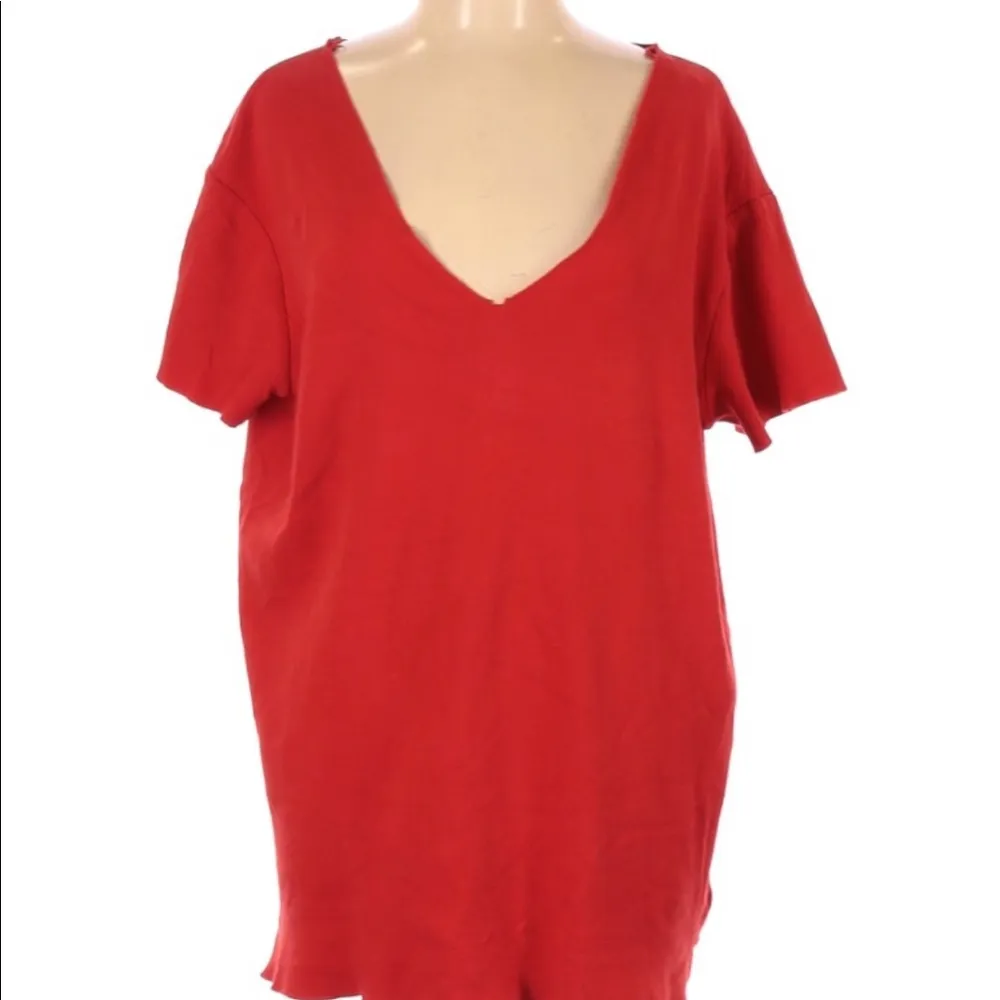 Zara size large orange T-shirt - Image 2