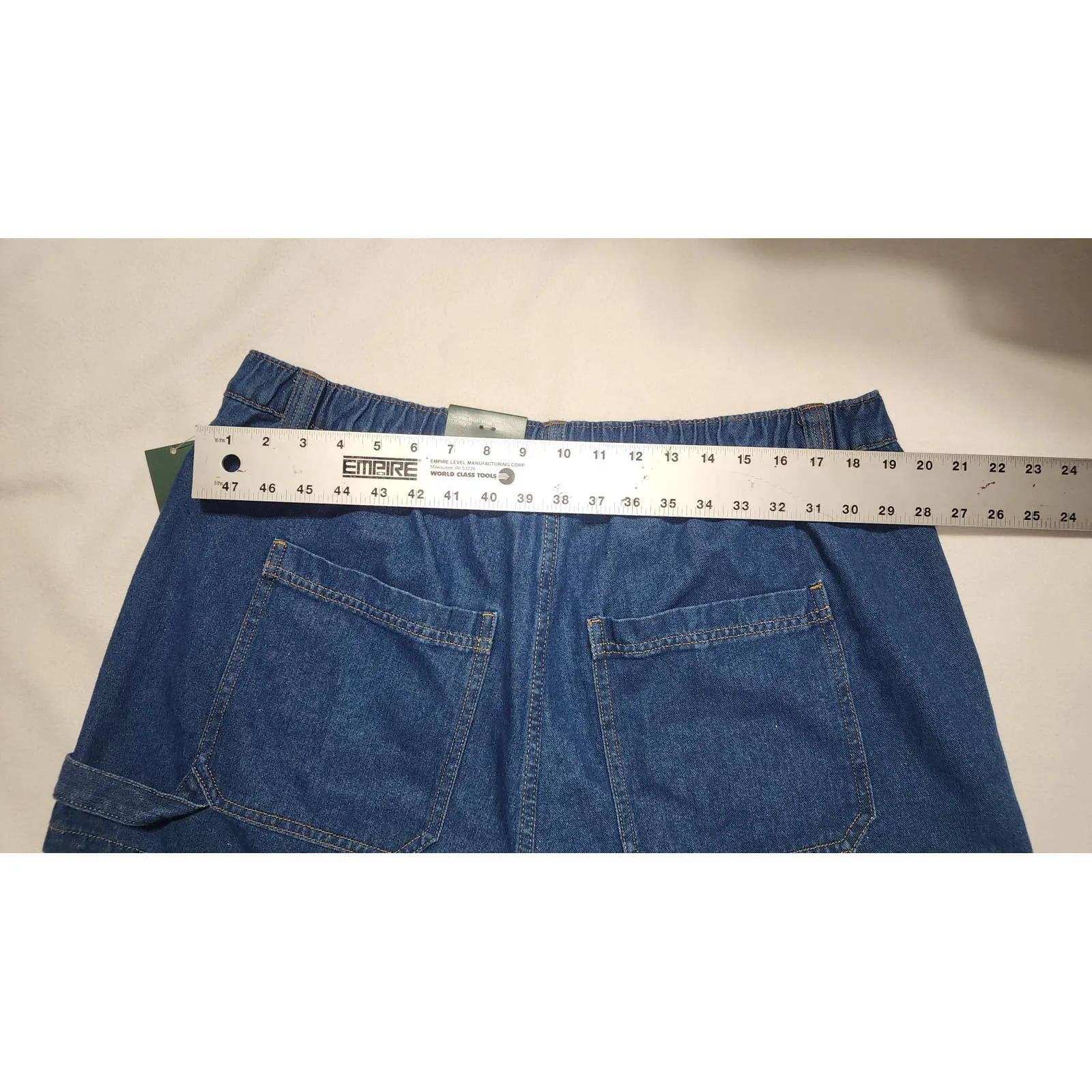 woman's jean shorts super high rise size 17 waist 38 wild fable - Image 2