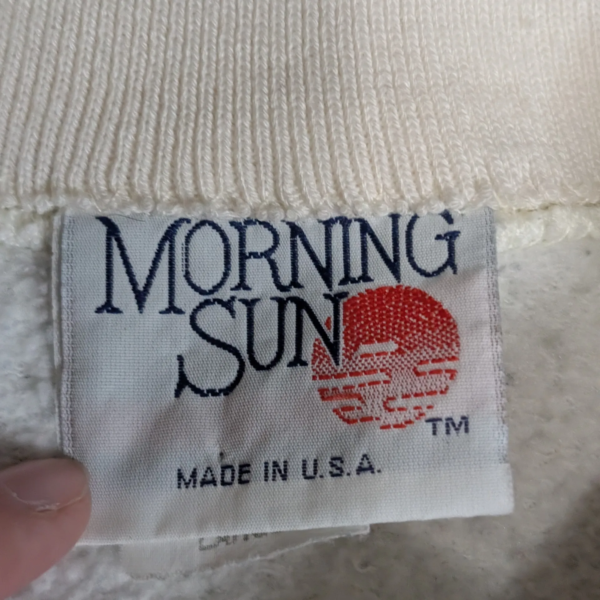 VTG 90s Morning Sun Autumn Grandma Collared Outdoor Nature Sweatshirt Large Purple - Image 4