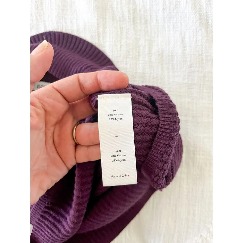 Elizabeth and James | Sleeveless Turtleneck Sweater | Purple | Sz XS - Image 7