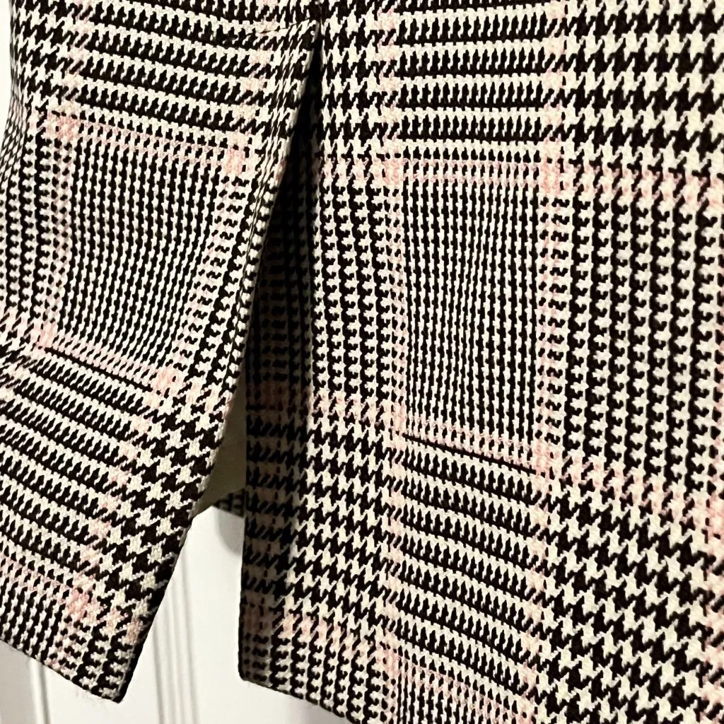 Ann Taylor 100% wool skirt plaid gingham brown pink preppy academia 4 petite - Image 4
