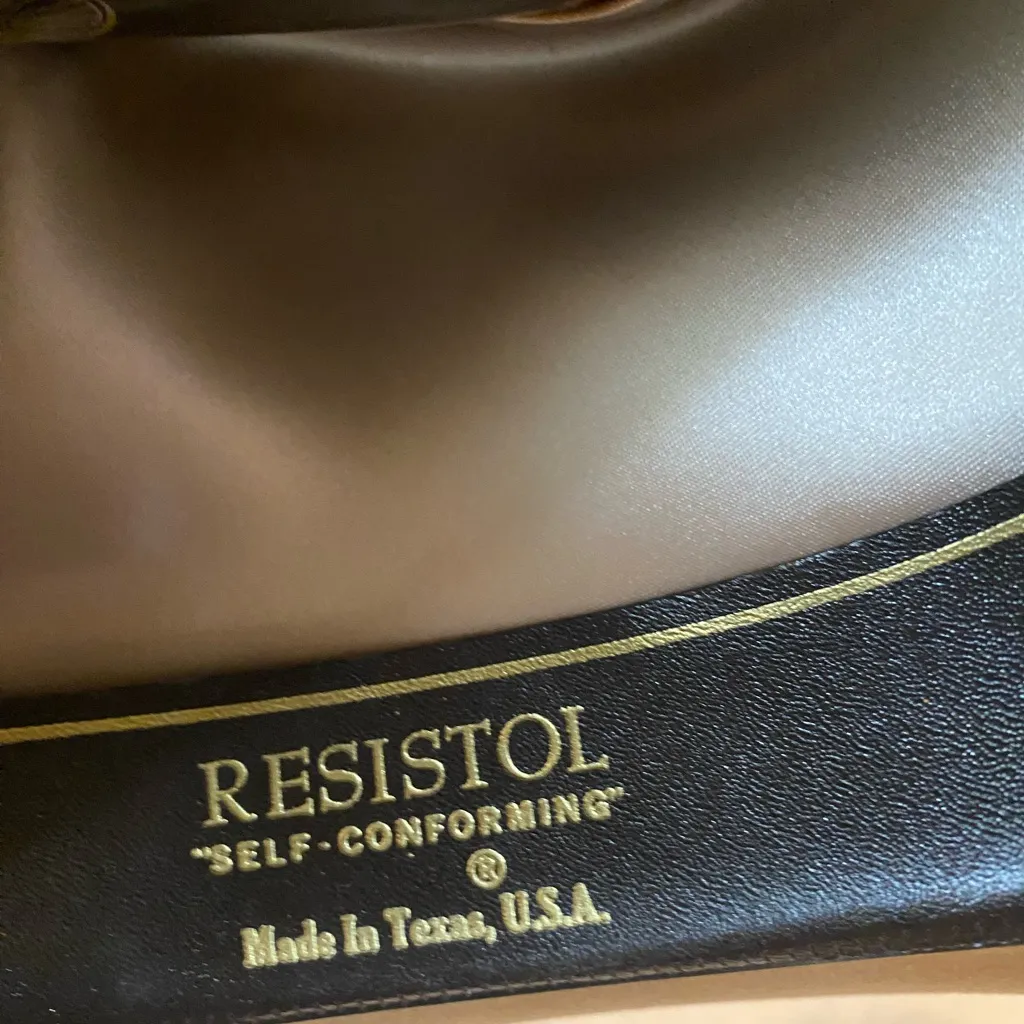 Vintage Resistol Stagecoach Tan Western Cowgirl Hat 7 3/5 in Feather Bull Rider - Image 14