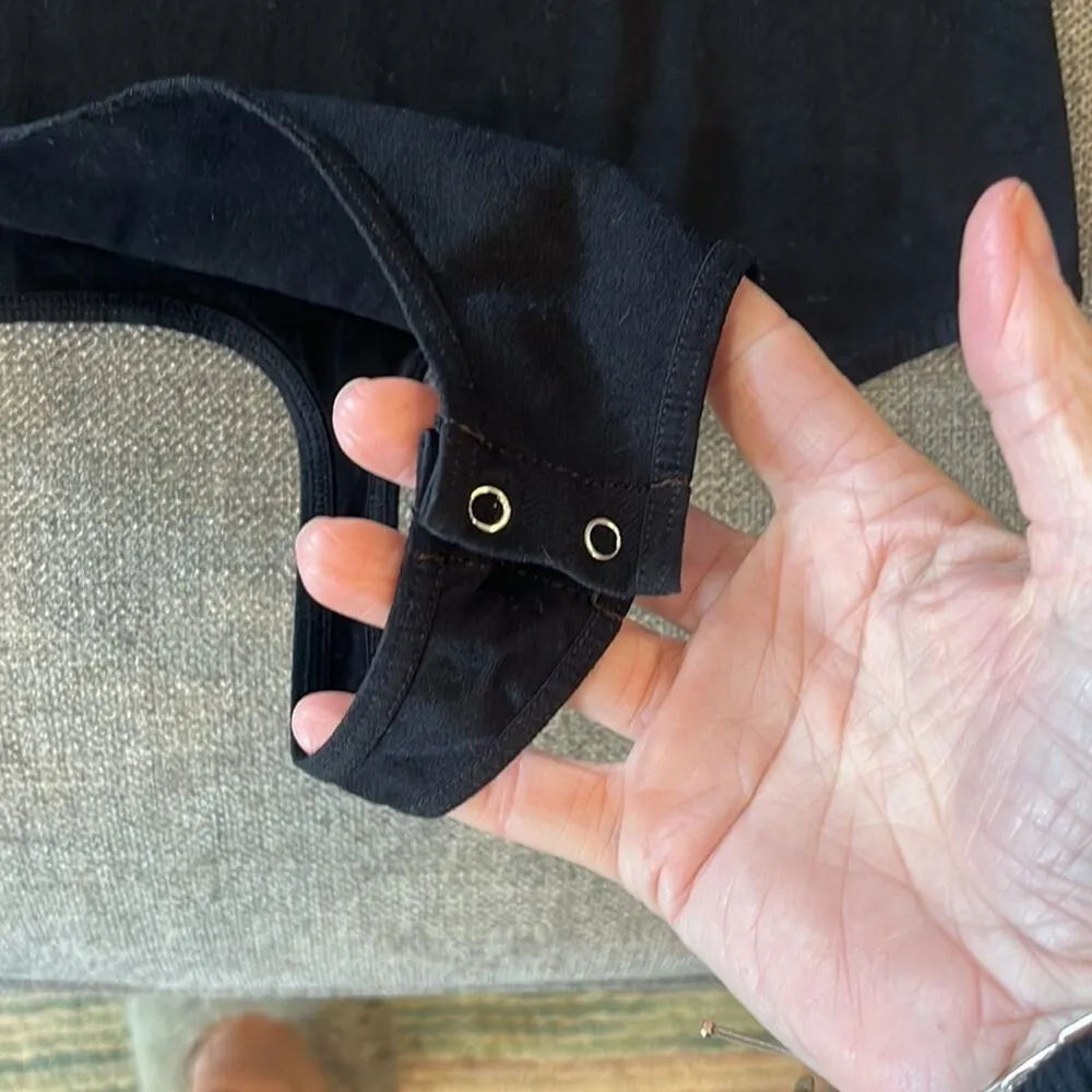 Free People Intimately FP Bodysuit Women's Size XS/S Ballet Stretch Thong Dark - Image 2