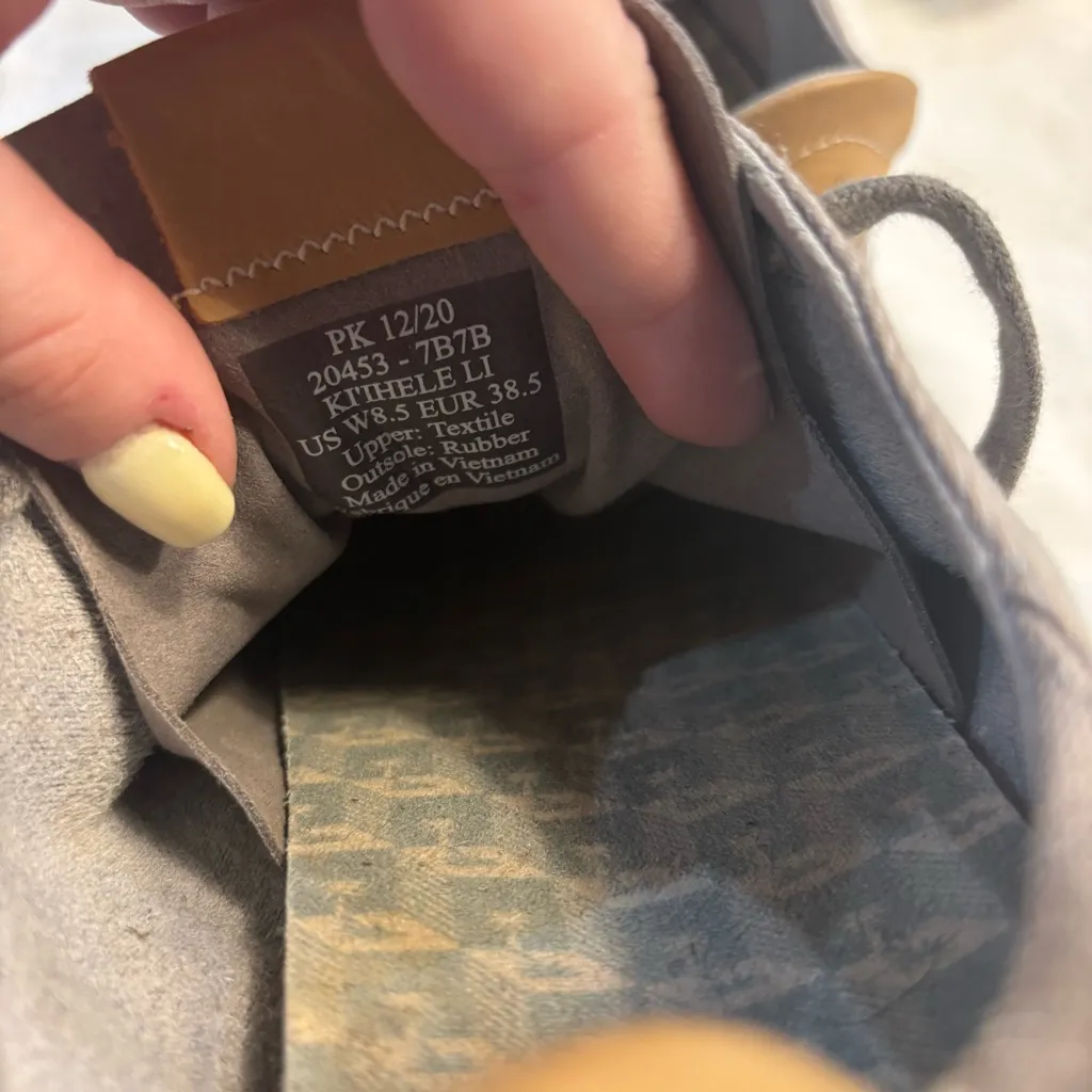 Olukai Ki'ihele Li Gray Lace Up Canvas Sneakers Women’s Size 8.5 - Image 8