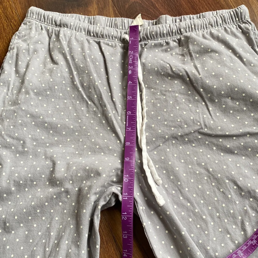 Poppy & Clay 100% Organic Cotton Pajama Set Long Sleeve Top and Pants Gray Size L - Image 9