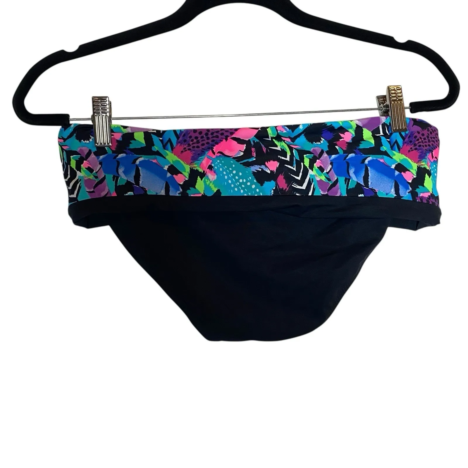 Vintage Anabel Arto Swim‎ Bikini Bottom Women's XL Hipster Geometric Deadstock - Image 2