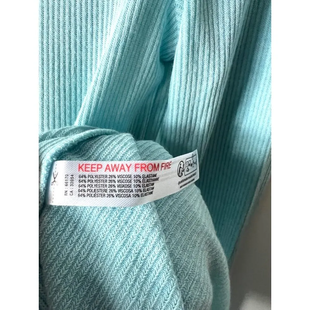 Urban outfitters out from under mock neck blue long sleeve top women’s small NWT - Image 5