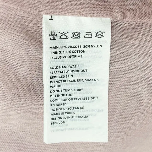 NWT Bardot Zelina Long Sleeve Mini Dress Corset Bodice Pink Floral Size 4 NEW - Image 12