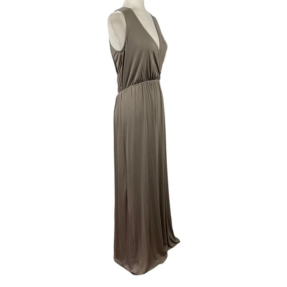 NWT Lulus Surplice Sleeveless Maxi Dress with Side Slit Cutout Back Size Small - Image 6