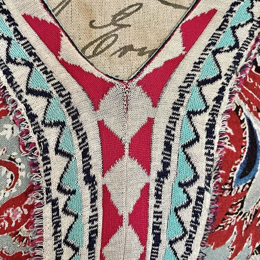 Anthropologie Aldo Martins Dress XS Paisley Maxi Festival Boho chic indie Retro - Image 8