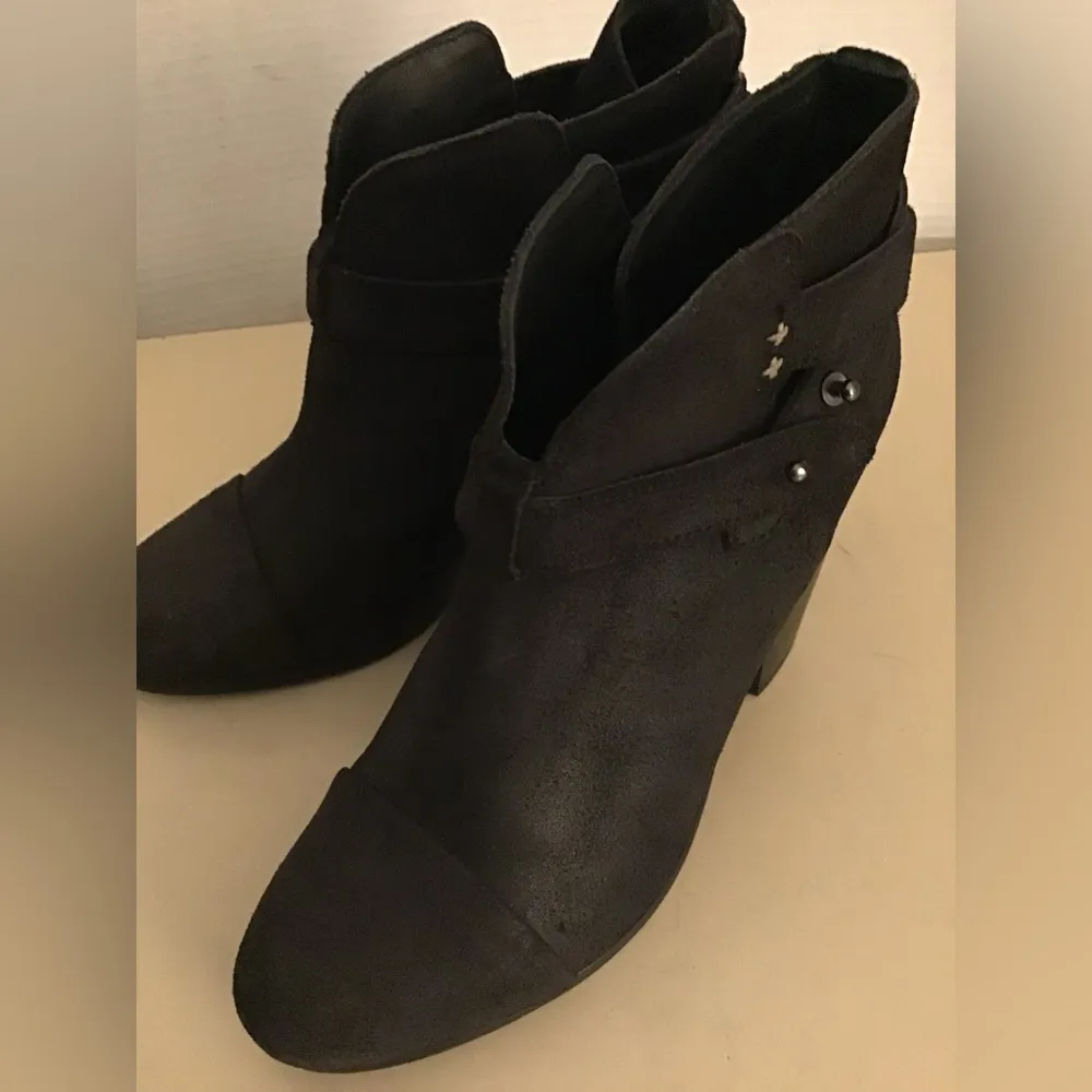 Rag & Bone women Charcoal gray leather Heel Harrow boots Size 7 - Image 8