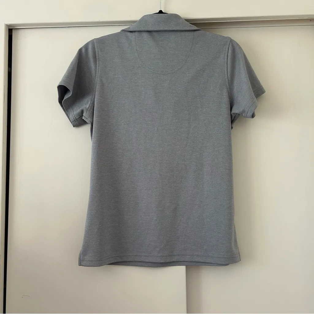 Pebble Beach Women’s Golf Polo Shirt Gray - Image 2