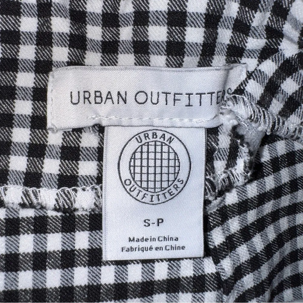 NWOT Urban Outfitters Black and White Gingham Checkered Mini Skirt Womens Small - Image 7