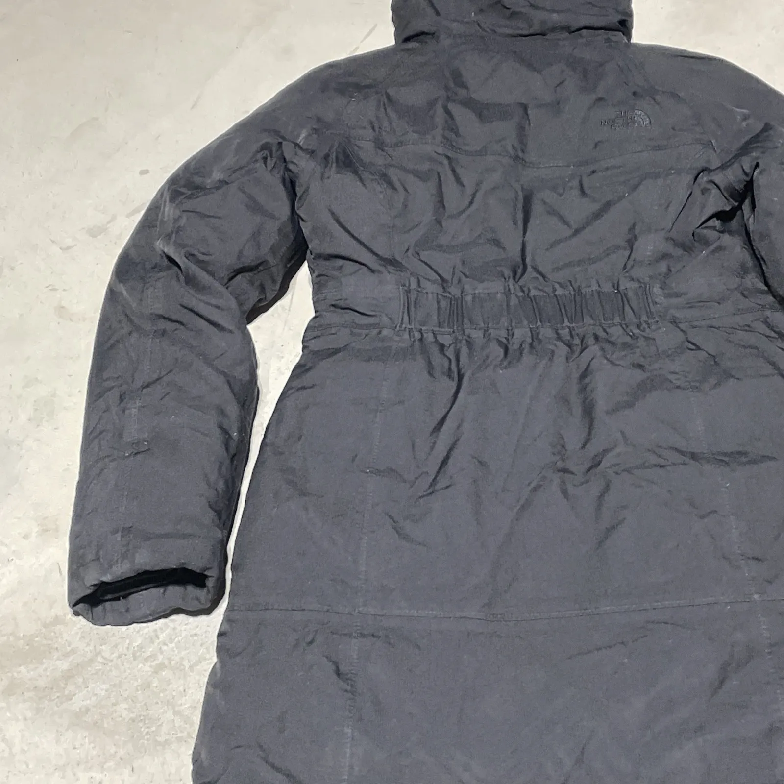 THE NORTH FACE PARKA Black GOOSE DOWN Quilted Puffer Coat Women's SZ S Hooded - Image 13
