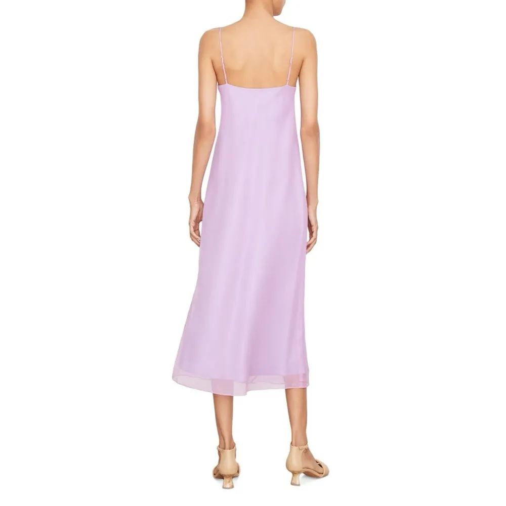 Vince Silk Cowl-Neck Slip Midi-Dress Size Medium New w/ tag  $525 - Image 3