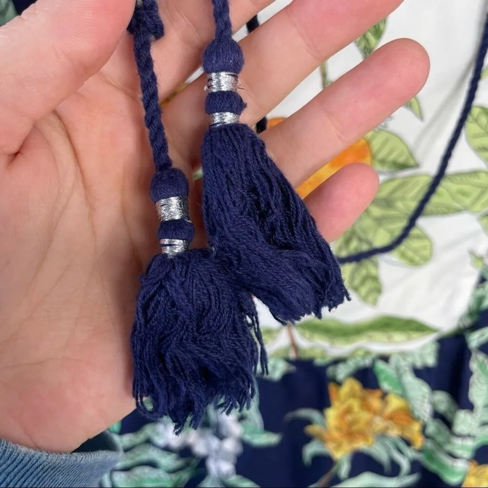 LOST + WANDER Mini Dress Womens Size Small Lemon Plants Bloomcore Boho Whimsical - Image 6