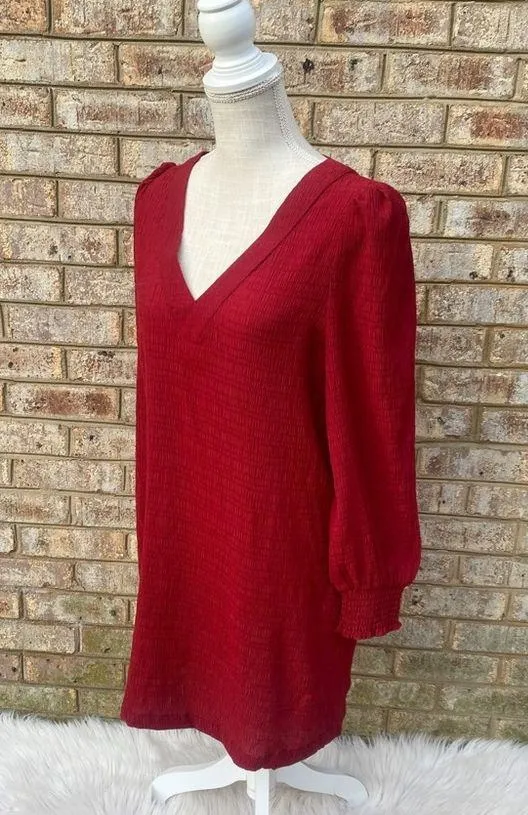 BB Dakota Ruston Textured Long Sleeve Mini Dress - Image 5