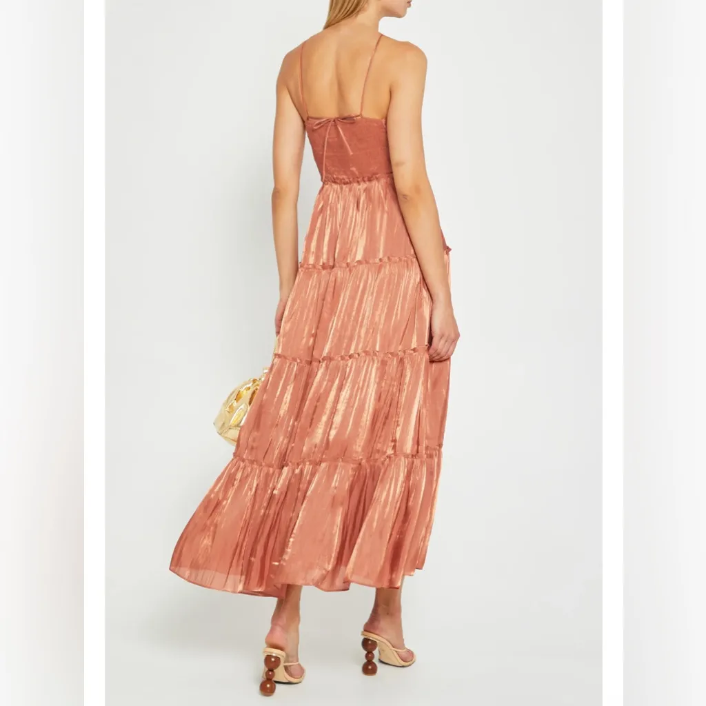 NWT o.p.t East Dress size small color cowboy copper long women’s - Image 2