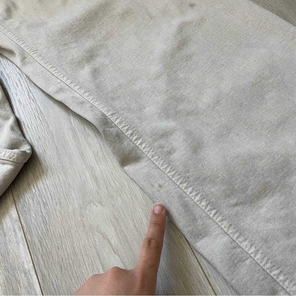 Zara Wide-Leg Pants marine straight womens Gray (size 6) minimalist chic casual - Image 10