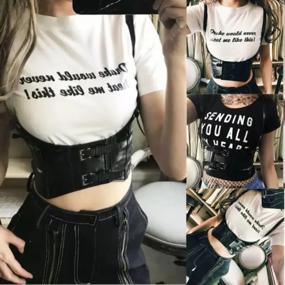 Steampunk Black Brown Corset Belt Vest Harness New - Image 5