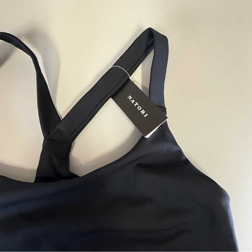 Natori Women's Sz XS Impulse Racerback Sport‎ Bra Bralette Black NEW NWT - Image 3