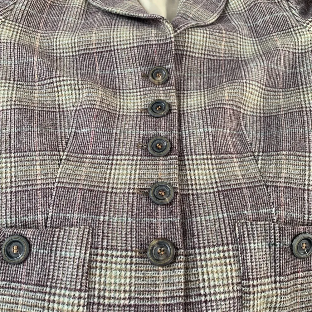 NVSCO Sartoria Designer Jacket Blazer Size S Small Plaid Tan - Image 7