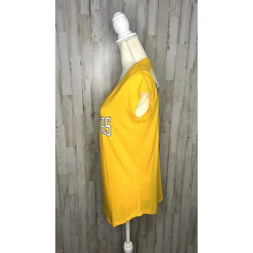 NWT NHL Nashville Predators Women's Medium Yellow‎ V - Image 5