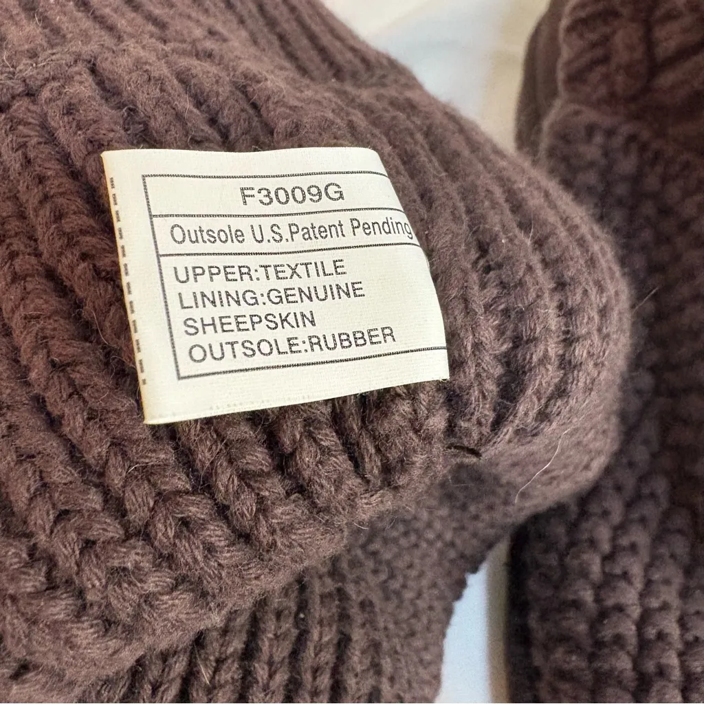 UGG Classic Argyle Knit Boots – Dark Brown - Image 4