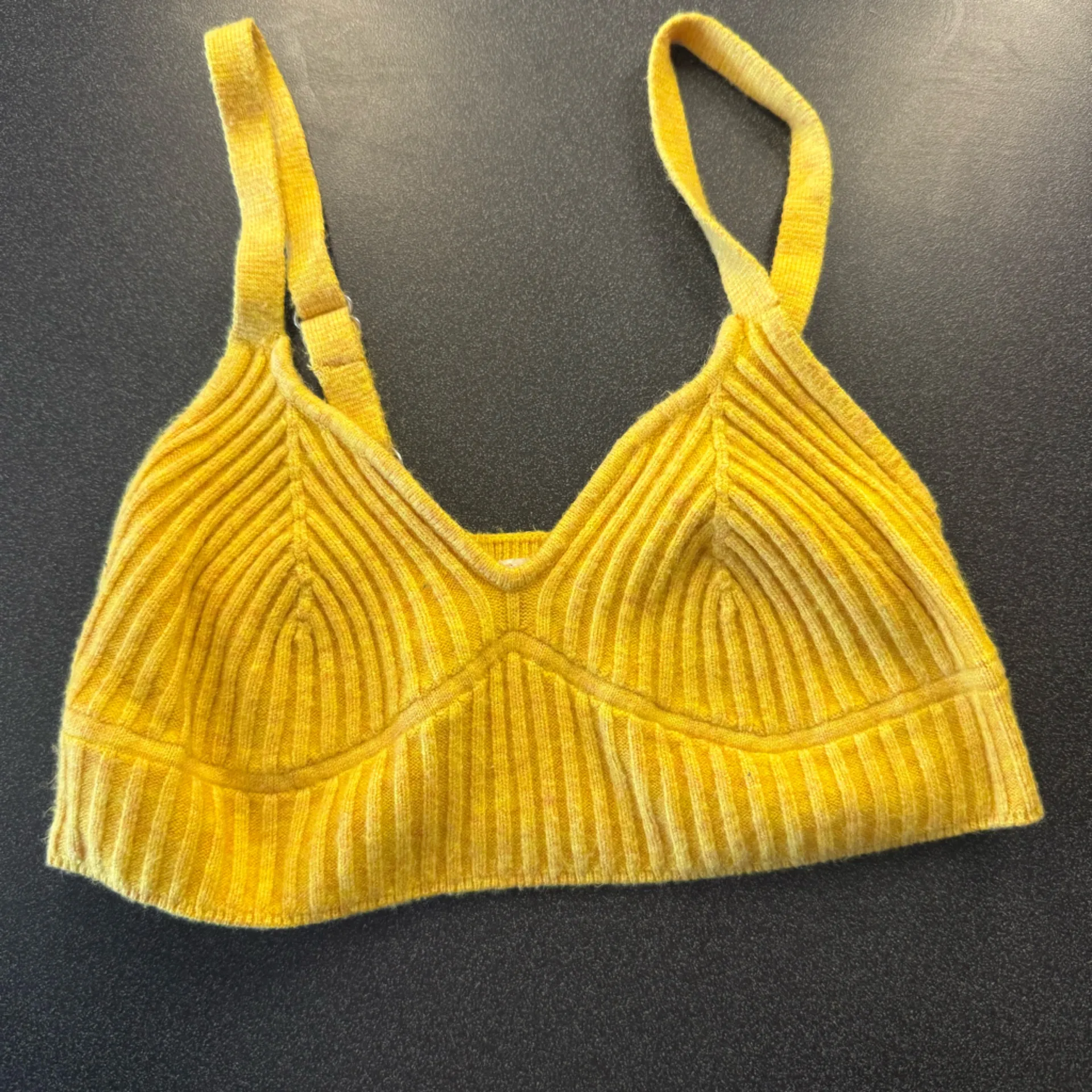 Wild Fable Ribbed Camisole Trio - Black, Yellow, Green - Image 5