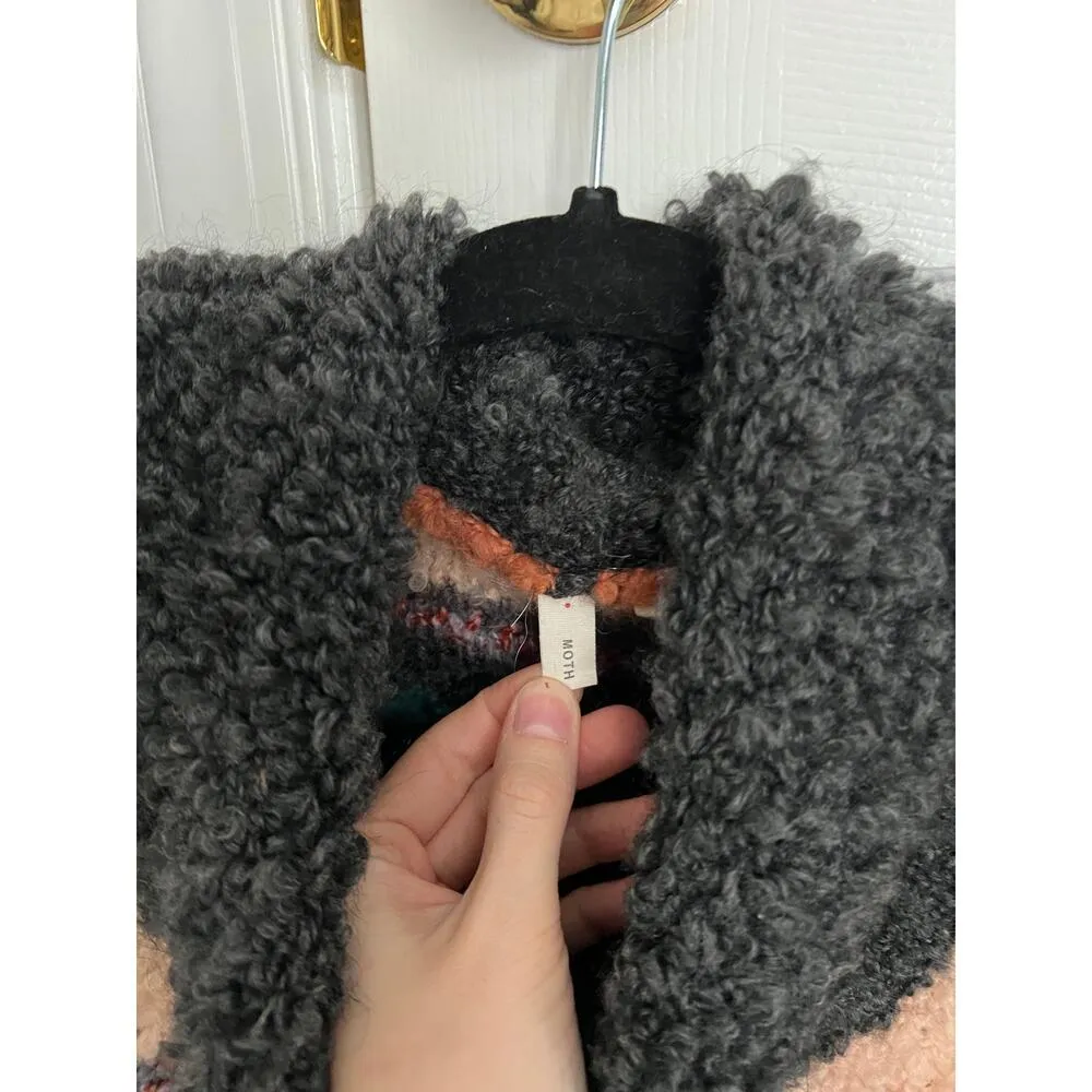 Moth by Anthropologie Italian Wool Earth Tone Striped Turtleneck Sweater - Image 9