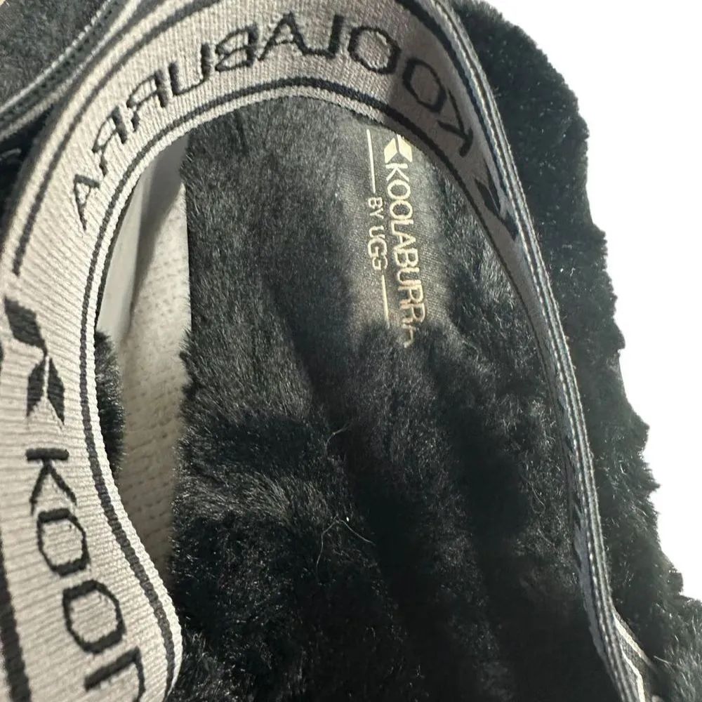 Koolaburra by UGG Women's‎ Fuzz Oh Black Faux Fur Slip - Image 3