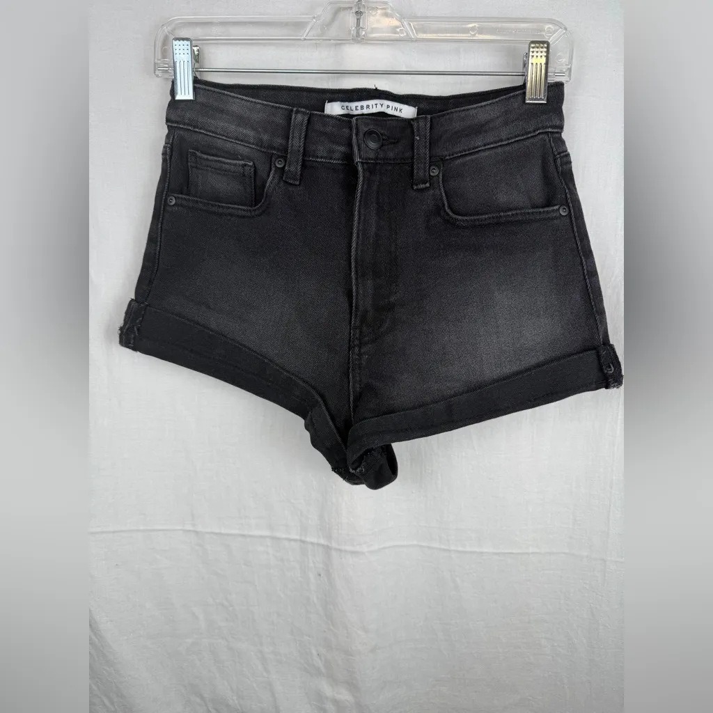 Celebrity Pink Women's Dark Denim Shorts - Image 5