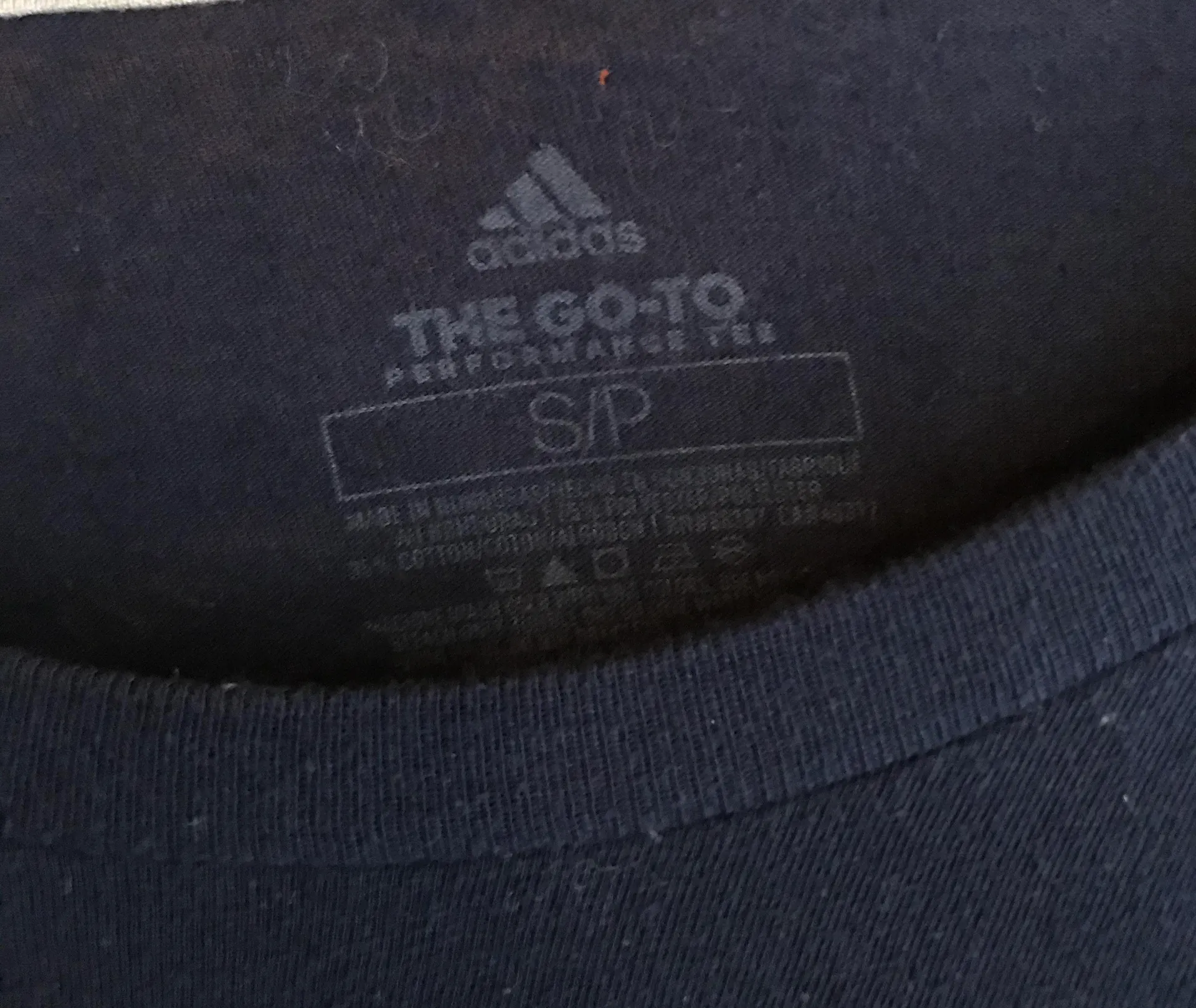 NAVY BLUE  SPELLOUT LOGO GRAPHIC TEE BASIC CLOSET ESSENTIAL - Image 3