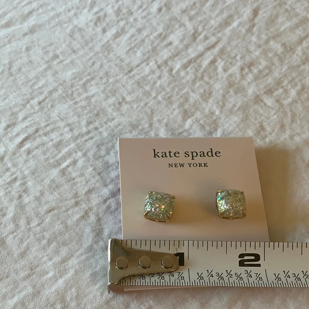Kate Spade: Opal Iridescent Square Earrings - Image 9