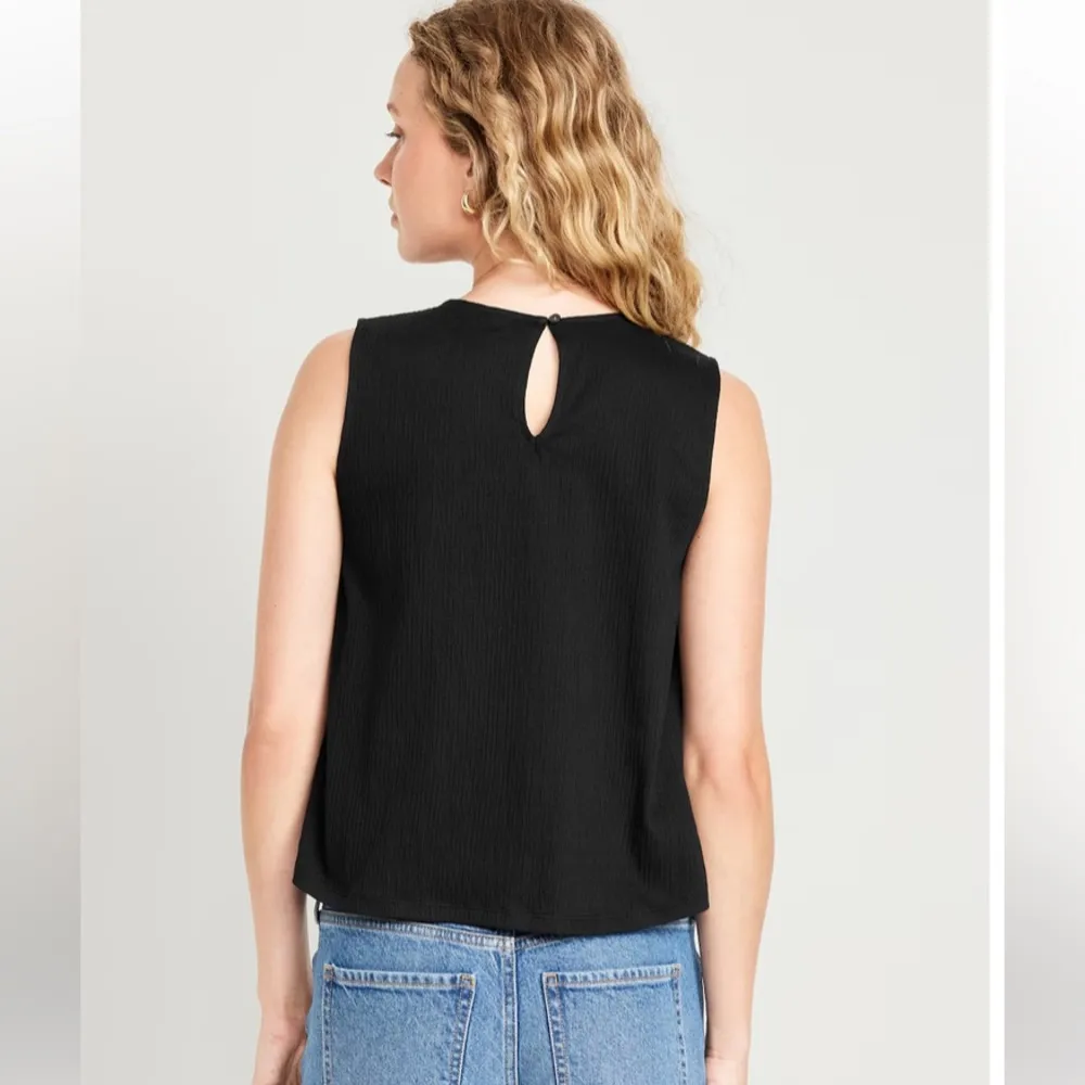 NWT Crocheted Swing Top Black Size M - Image 2