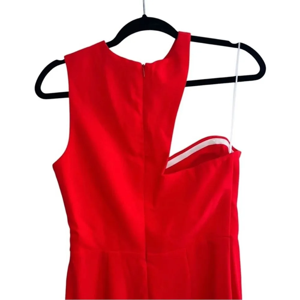 Amanda Uprichard Gilda Maxi Gown In Crimson Red - Image 8