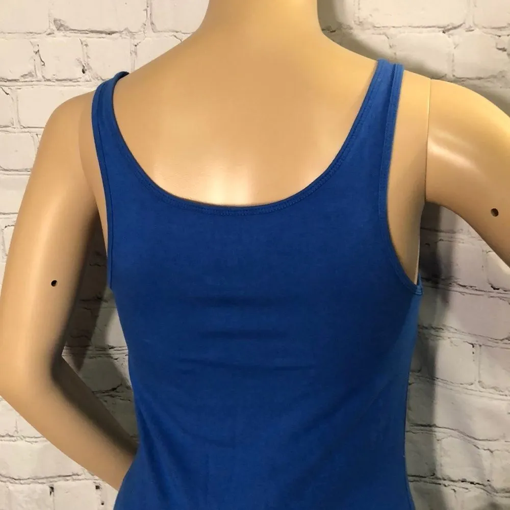 Old Navy Long Tank Top Bright Blue Medium - Image 6