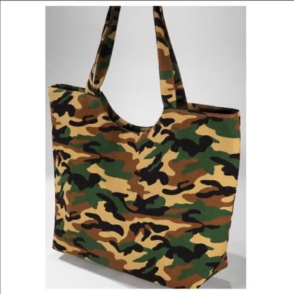 Camo Tote Bag‎ Green - Image 6