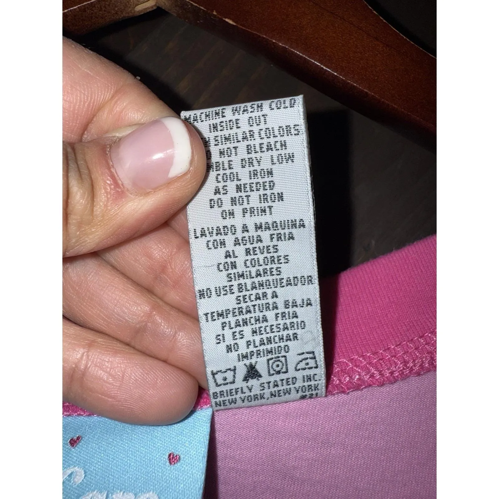 VTG 2005 Care Bears Women's One Size Nightgown Sleep‎ Tee Happy Together Pink - Image 6