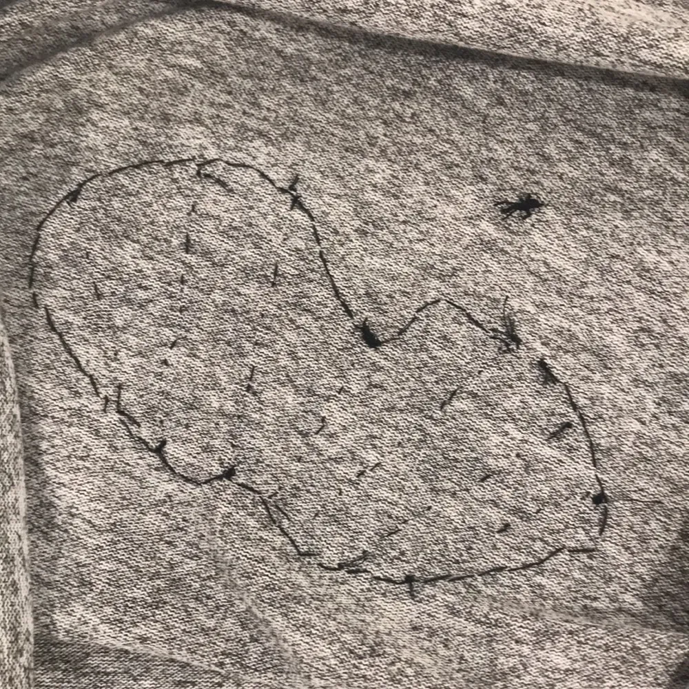 Sand and grey heather VOGUE sequin V lightweight long sleeve sweater sweatshirt Brown Size XL - Image 10