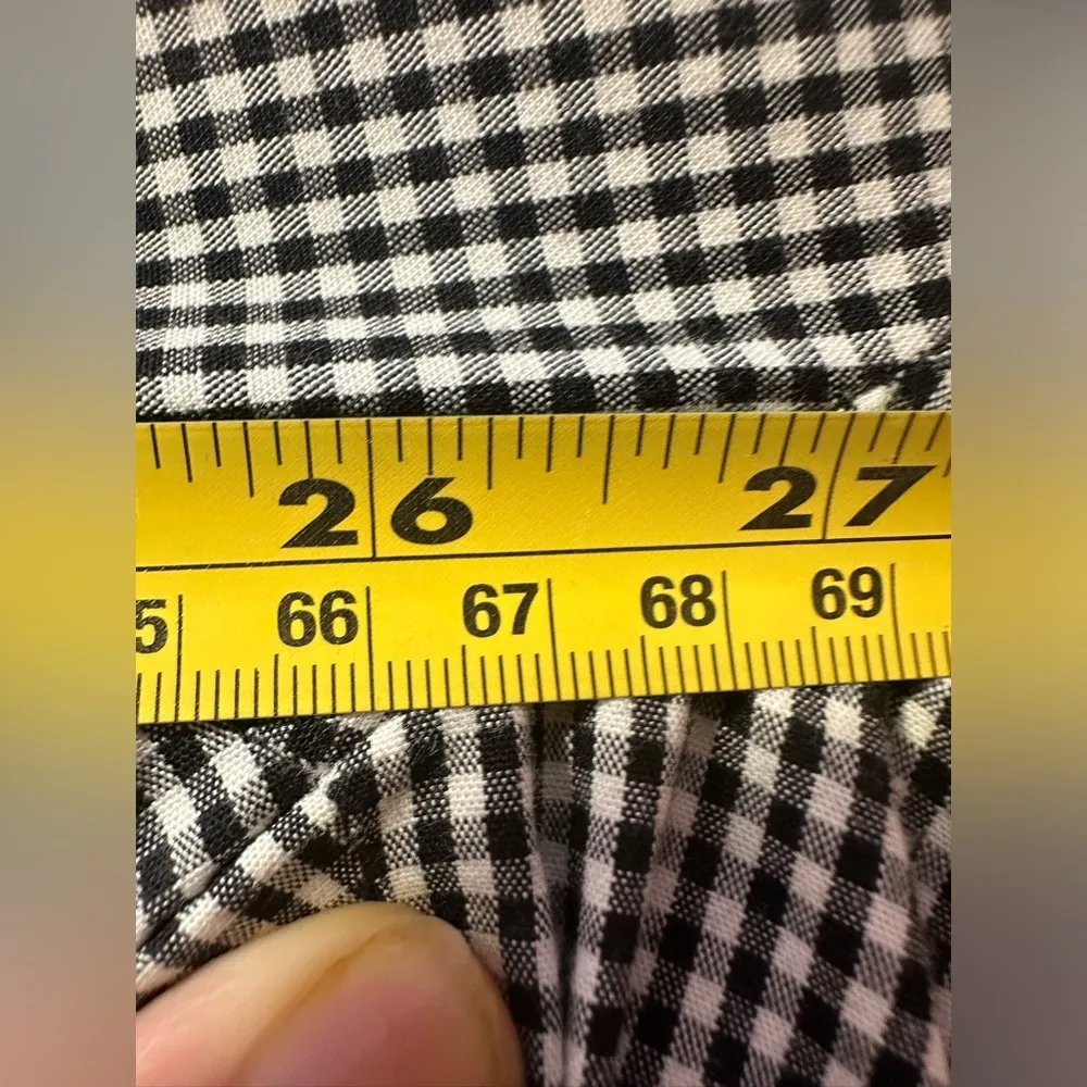 Banana Republic Pants Womens 6 Mad Men Checkered Black White Dress Straight Leg - Image 6