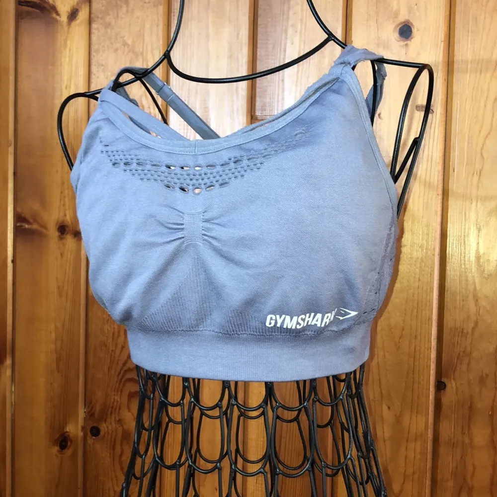 Gym Shark lavender sports bra Energy Seamless Gymshark Sports Bra size small top - Image 4